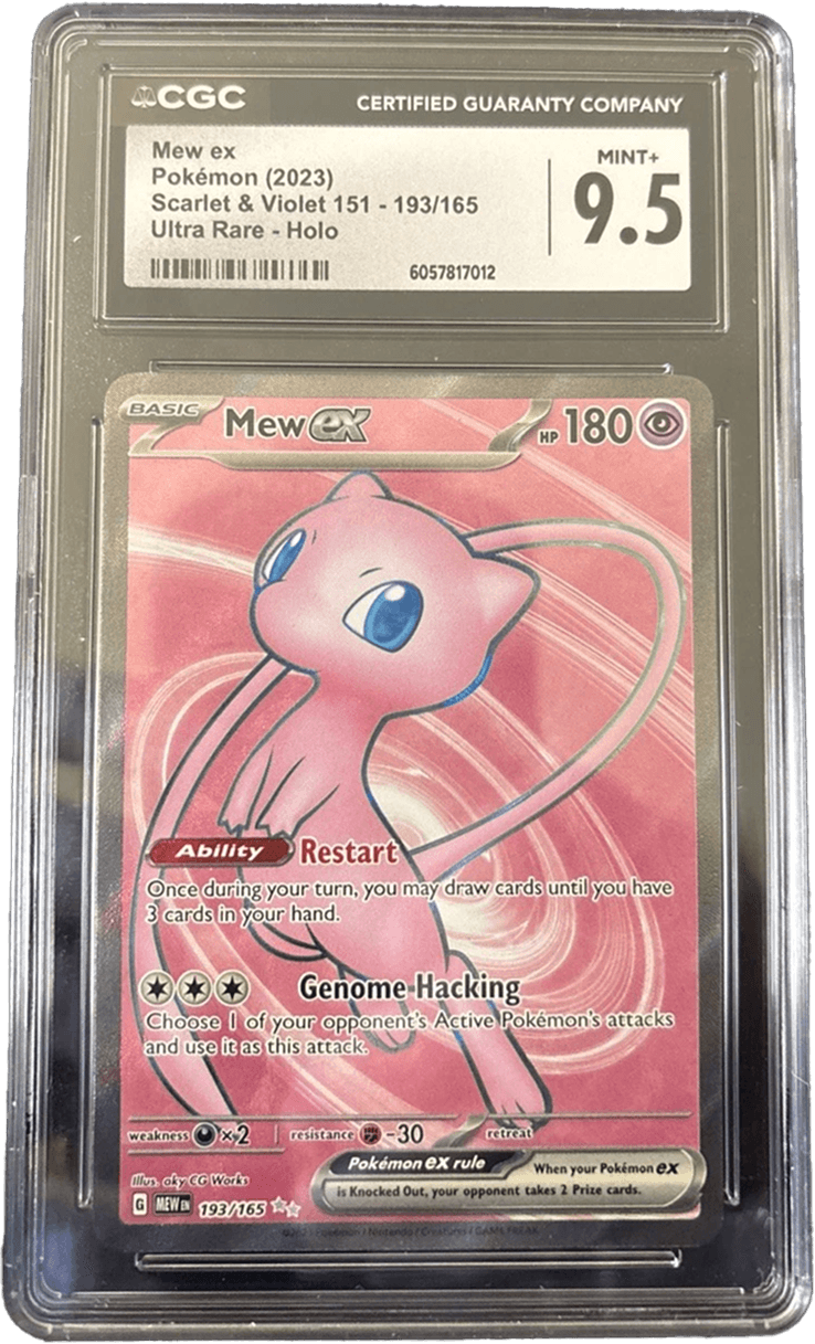 Mew ex Pokemon Card Scarlet & Violet 151 Ultra Rare Holo CGC 9.5